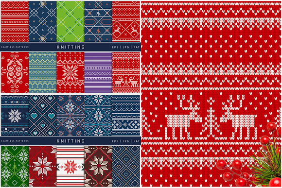 100 Seamless Patterns Vol.4 Xmas in Patterns - product preview 1