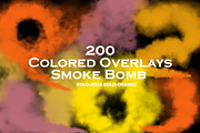 200 Colored Smoke Bomb Overlays