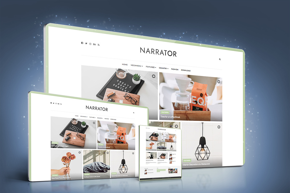 Narrator Personal Blogger Theme in Website Templates - product preview 8