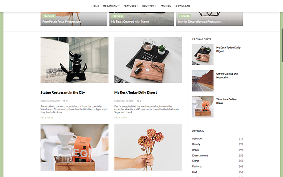 Narrator Personal Blogger Theme in Website Templates - product preview 3