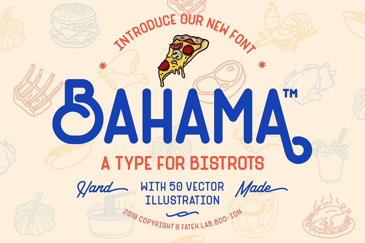 Bahama™ + 50 Vector (Handmade) in Display Fonts - product preview 8