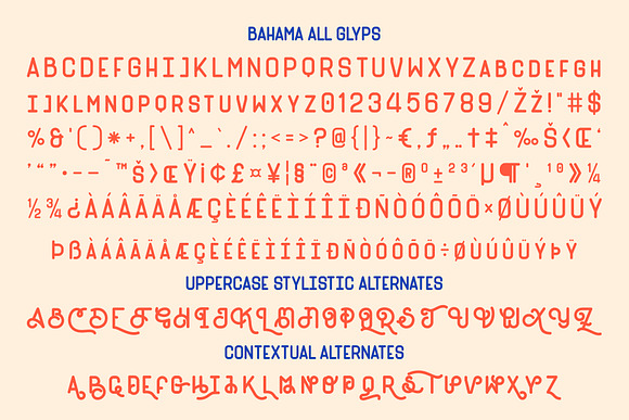 Bahama™ + 50 Vector (Handmade) in Display Fonts - product preview 6