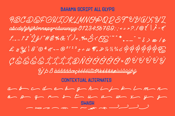 Bahama™ + 50 Vector (Handmade) in Display Fonts - product preview 7