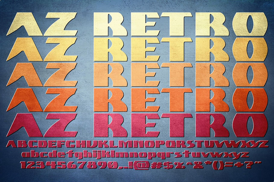 AZ Retro in Sans-Serif Fonts - product preview 8