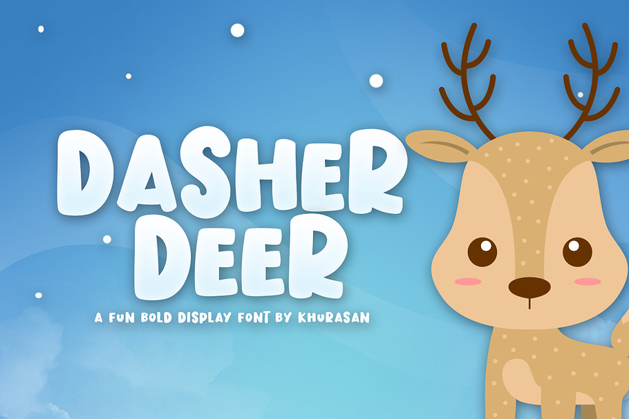 Dasher Deer in Display Fonts - product preview 8