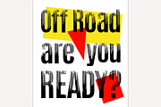 Offroad. Are you ready.