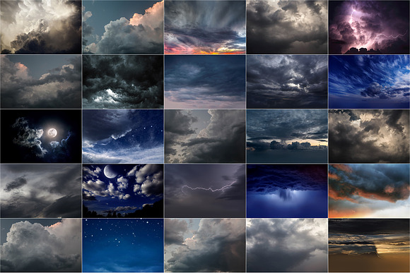 50 Overcast Sky Overlays in Objects - product preview 2