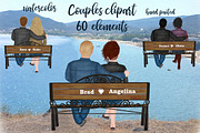 Couple on the bench Custom Couples