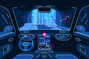 Autonomous car driving in tunnel