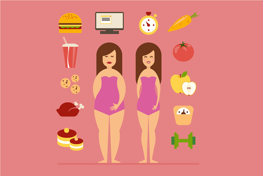 Diet and healthy lifestyle in Illustrations - product preview 8
