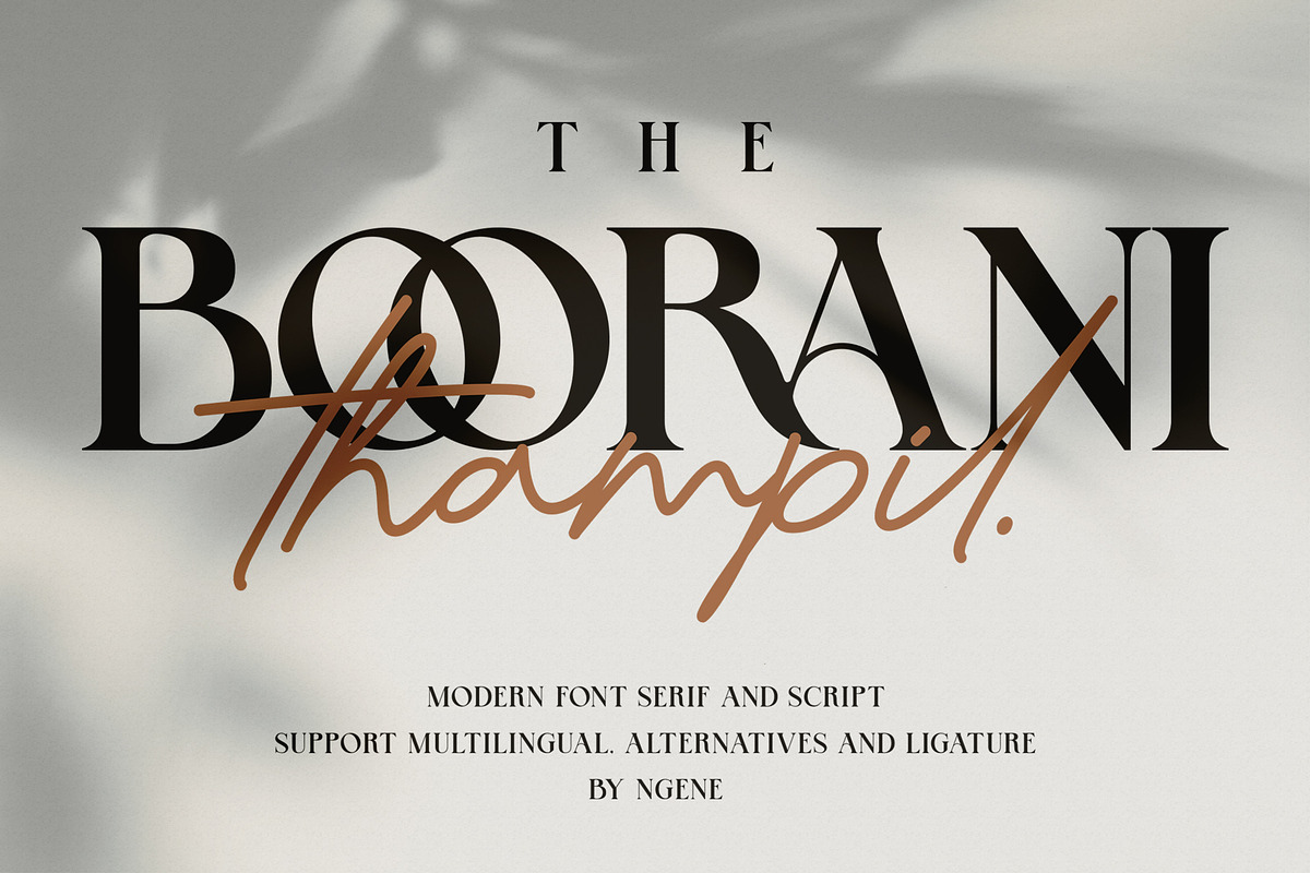 The Boorani Thampil Font Duo in Display Fonts - product preview 8