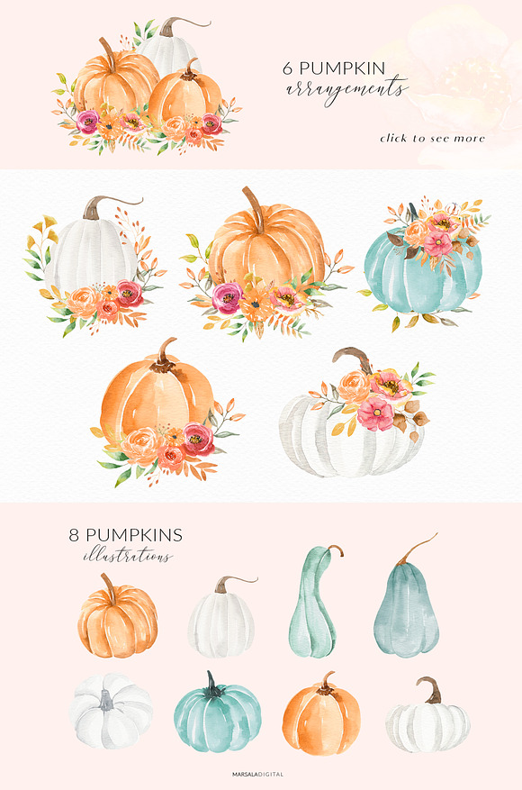 Autumn Watercolor Collection 160+ in Illustrations - product preview 3