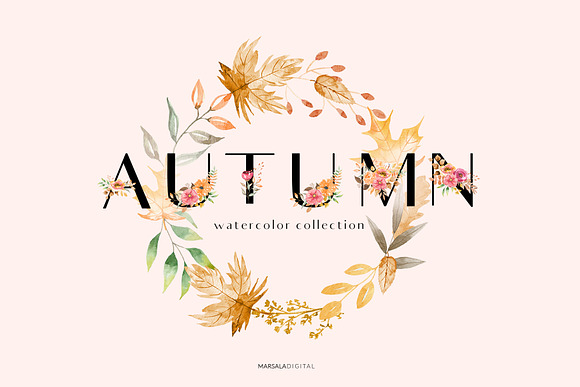 Autumn Watercolor Collection 160+ in Illustrations - product preview 7
