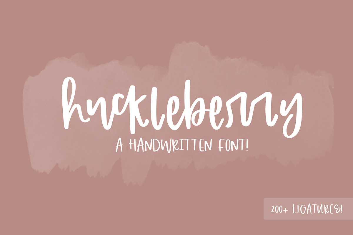 Huckleberry Font in Script Fonts - product preview 8