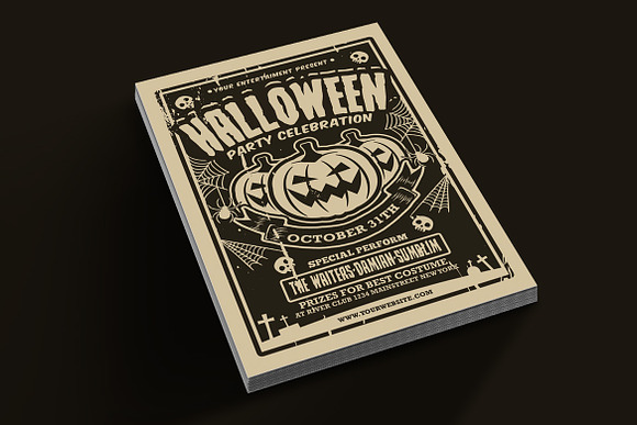Halloween Party Celebration in Flyer Templates - product preview 1