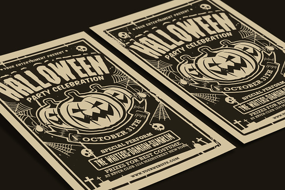 Halloween Party Celebration in Flyer Templates - product preview 3