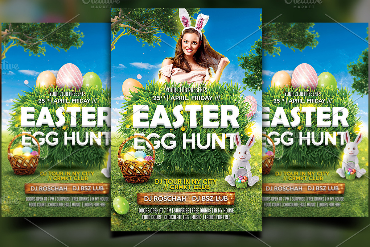Easter Flyer Template in Flyer Templates - product preview 8