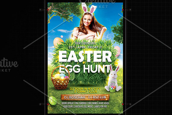 Easter Flyer Template in Flyer Templates - product preview 4