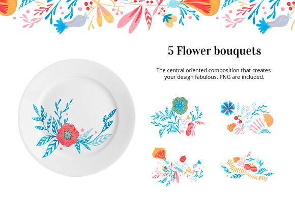 Clear floral ornament in Illustrations - product preview 1