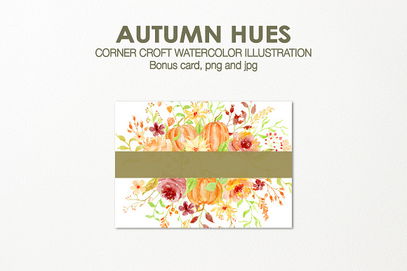 Autumn Hues Pumpkin Clipart in Illustrations - product preview 4