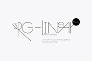 Srg Linear - Geometric typeface