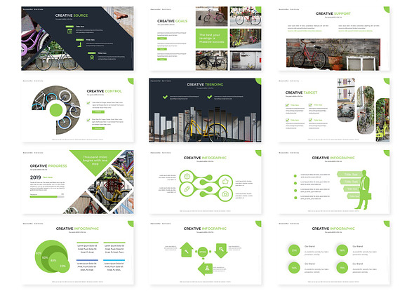 Bycycle - Powerpoint Template in PowerPoint Templates - product preview 2