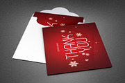 Christmas Thank You Card Template