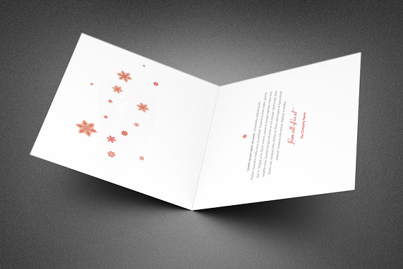 Christmas Thank You Card Template in Card Templates - product preview 1