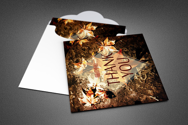 Thanksgiving Thank You Card Template