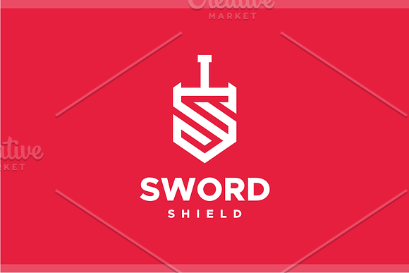 Sword Shield - S Logo in Logo Templates - product preview 2