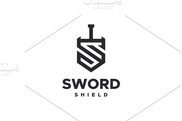 Sword Shield - S Logo in Logo Templates - product preview 3