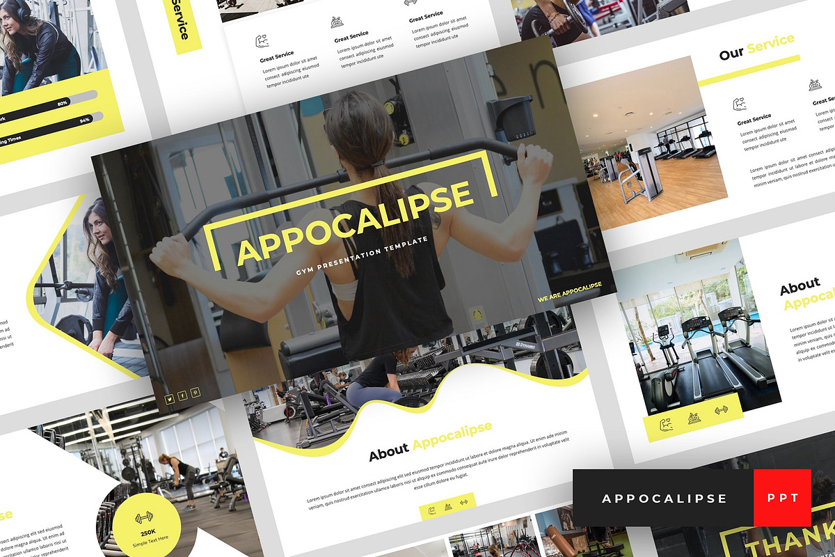 Appocalipse - Gym PowerPoint in PowerPoint Templates - product preview 8