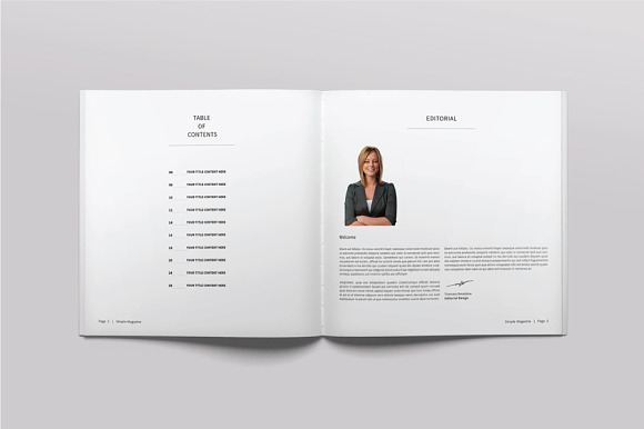Square Magazine in Magazine Templates - product preview 1