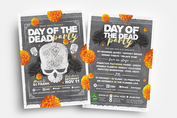 Day of The Dead Flyer Template