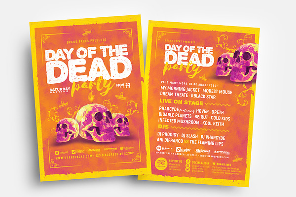 Day of The Dead Party Flyer