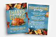 Thanksgiving Party Flyer Template