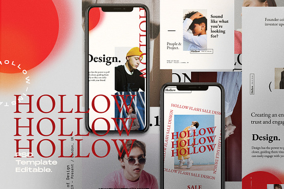 HOLLOW - Social Media Template in Instagram Templates - product preview 1