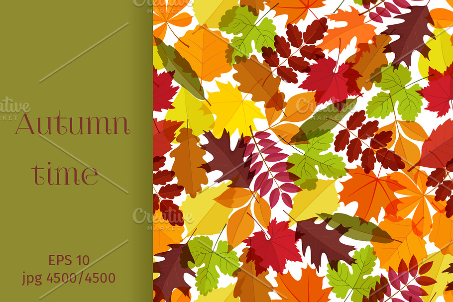 Autumn time seamless backgrounds in Patterns - product preview 8