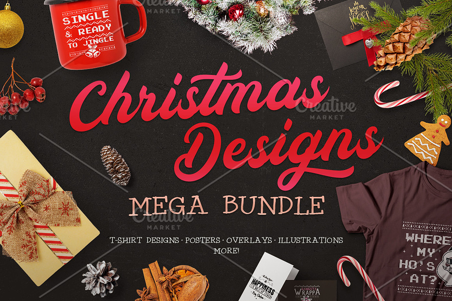 Christmas Designs Mega Bundle in Illustrations - product preview 8