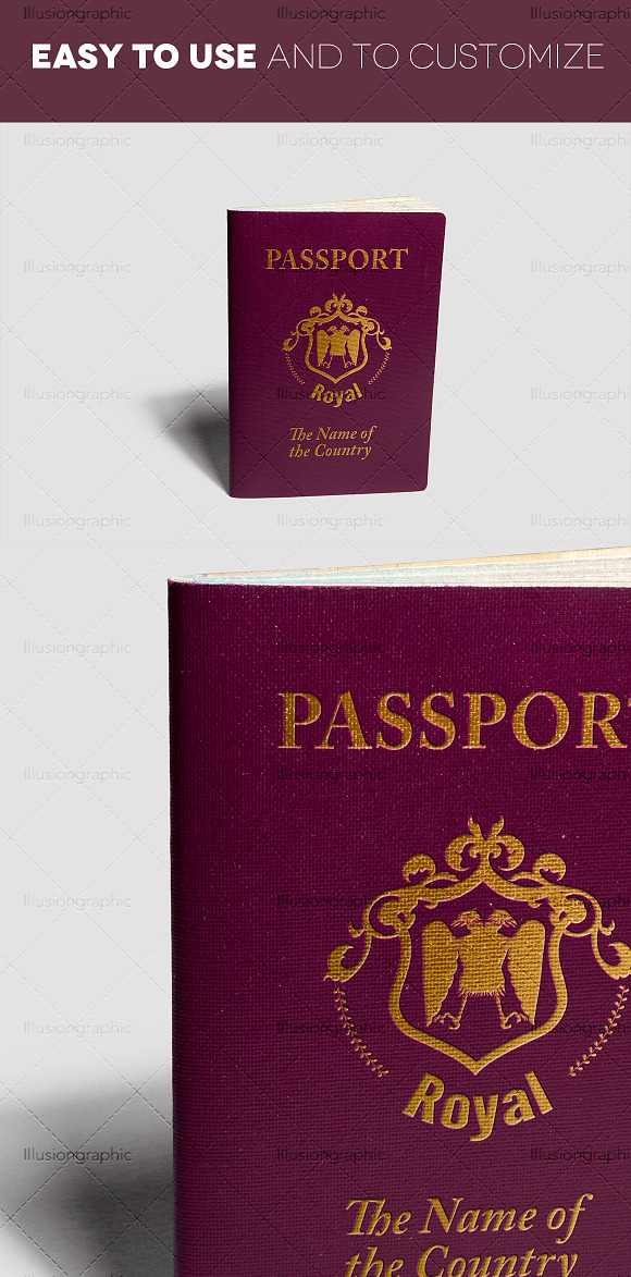 Photorealistic Passport Mockup Vol.2 in Print Mockups - product preview 1