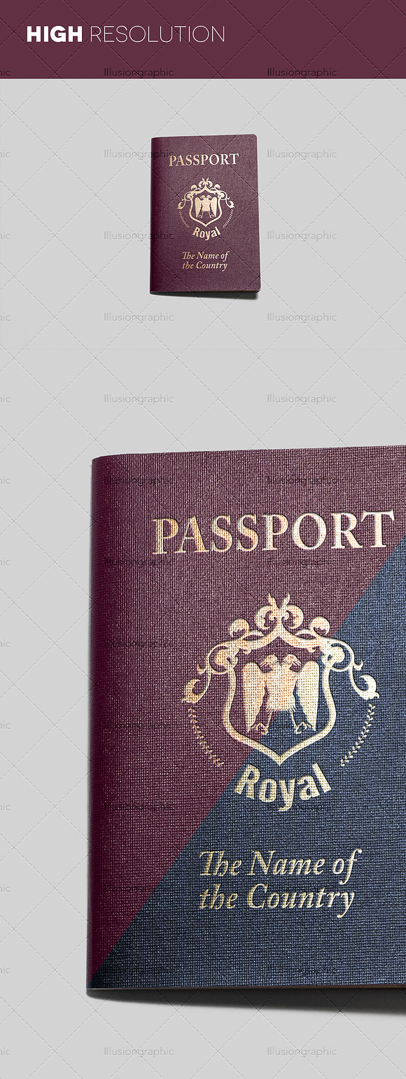 Photorealistic Passport Mockup Vol.2 in Print Mockups - product preview 4
