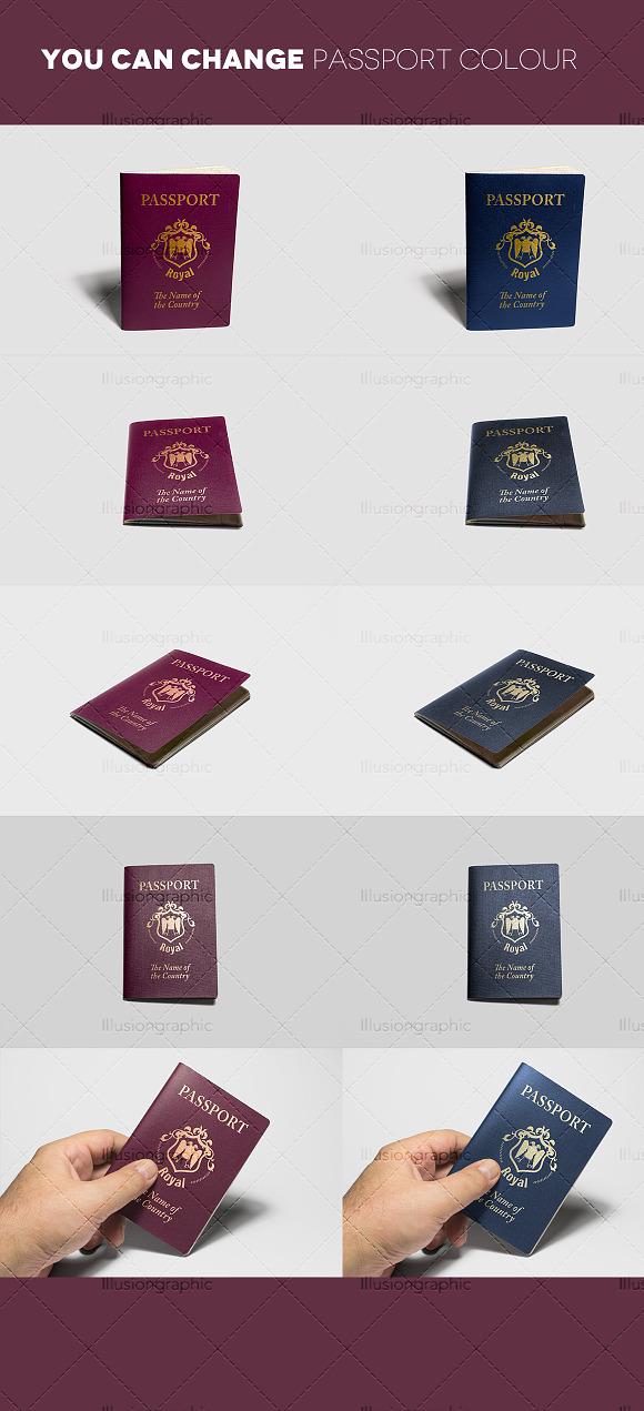 Photorealistic Passport Mockup Vol.2 in Print Mockups - product preview 6