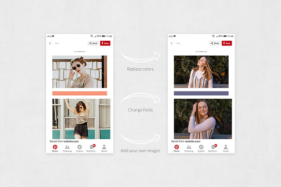 Style Pinterest Posts in Pinterest Templates - product preview 4