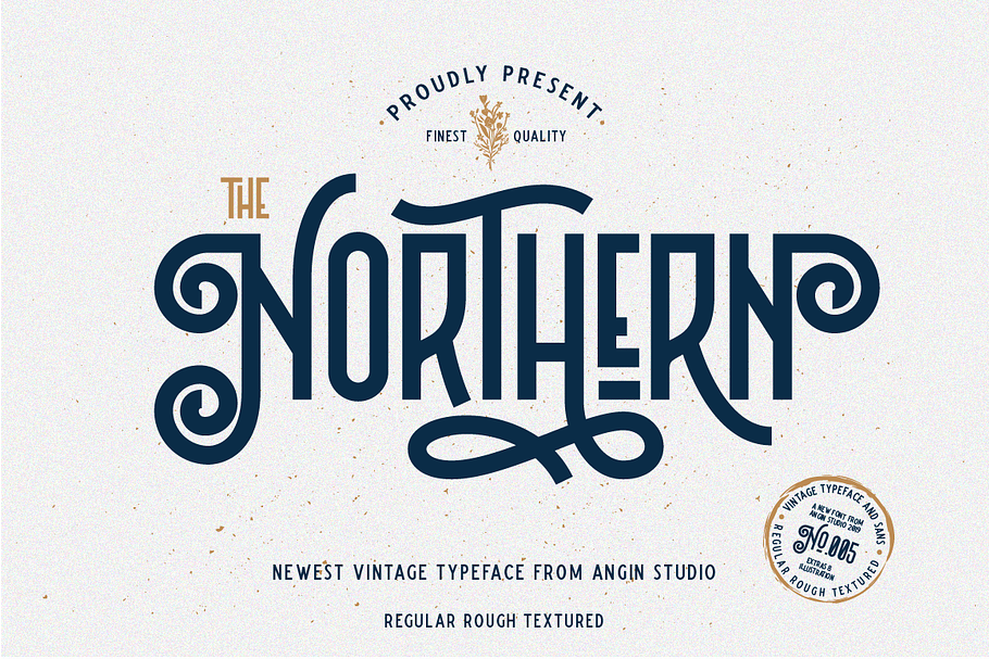 Northern (5 fonts with extras) in Display Fonts - product preview 8