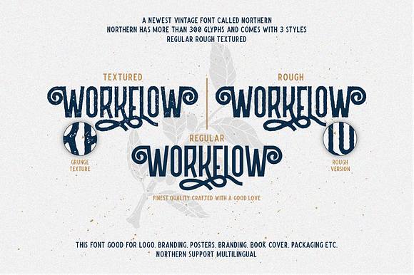 Northern (5 fonts with extras) in Display Fonts - product preview 2