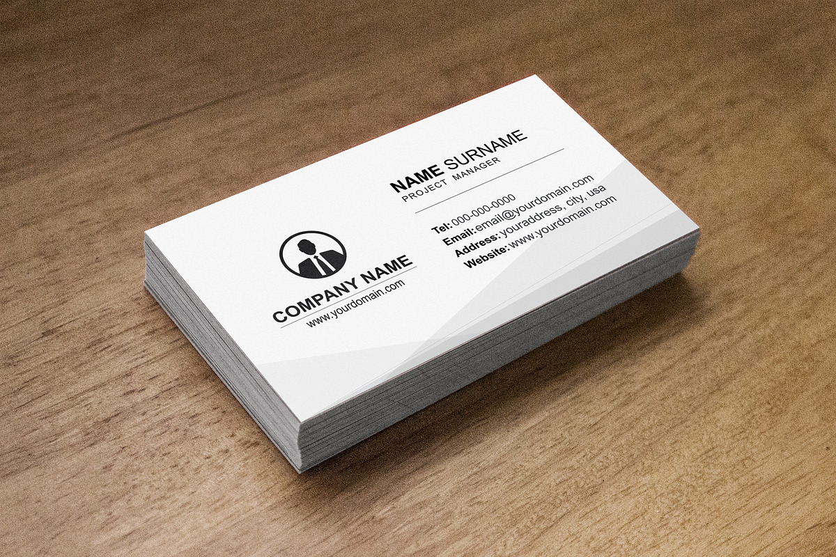 Minimal business card template. in Business Card Templates - product preview 4