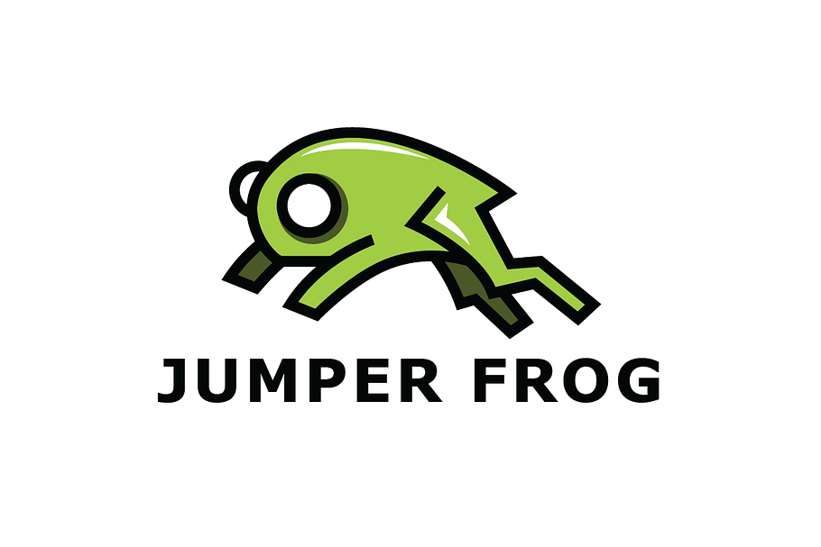 Jumping Frog Logo Template in Logo Templates - product preview 8
