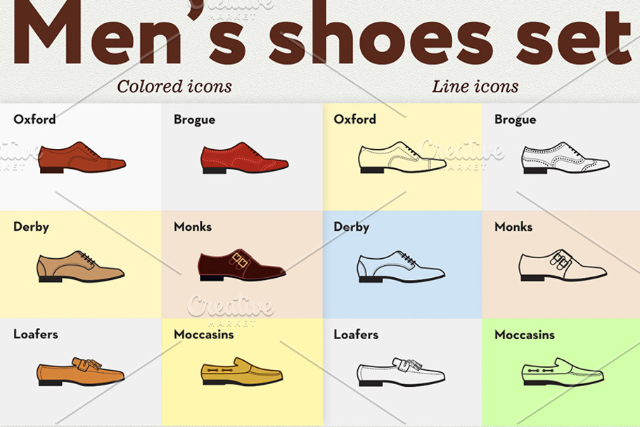 Men's shoes set