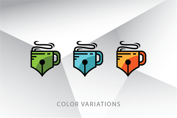 Journal Pen Coffee Logo Template in Logo Templates - product preview 1