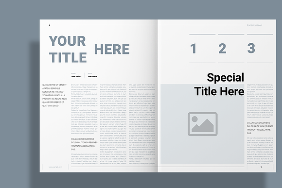Gray Brochure in Brochure Templates - product preview 4